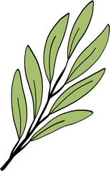 Obraz premium simplicity floral freehand drawing.