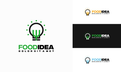 Fototapeta na wymiar Food Idea logo designs concept vector, Food Restaurant logo template icon