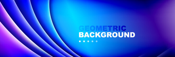 Abstract background - waves and lines composition created with lights and shadows. Technology or business digital template