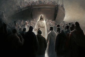 Jesus Christ's second arrival. Generative AI