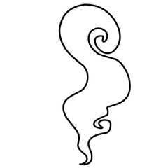 Cartoon smoke and dust clouds