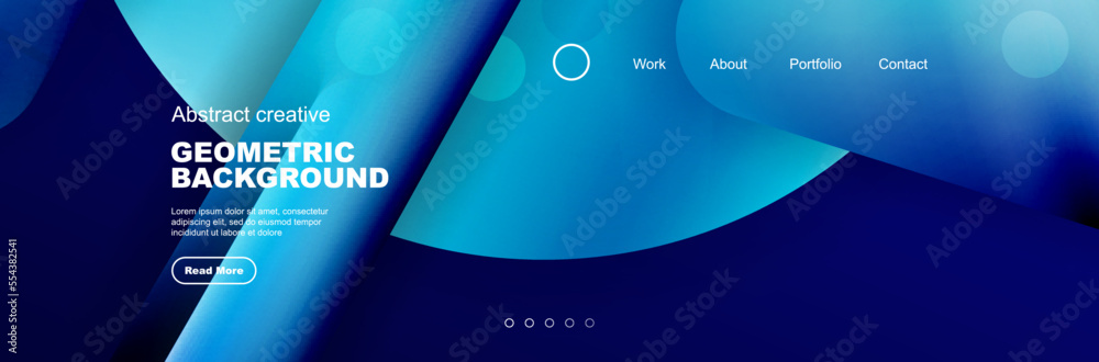 Wall mural abstract background for your landing page design. web page for website or mobile app wallpaper