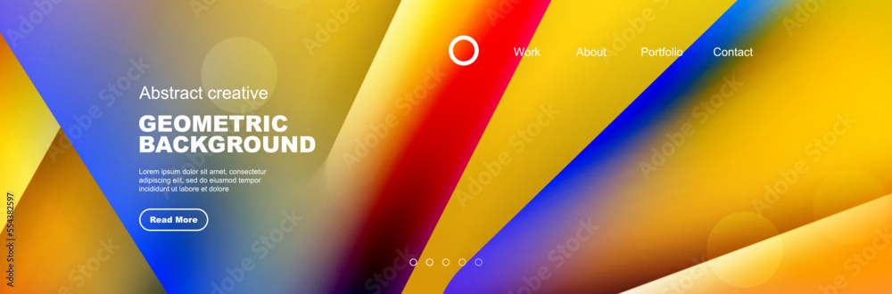 Wall mural abstract background for your landing page design. web page for website or mobile app wallpaper