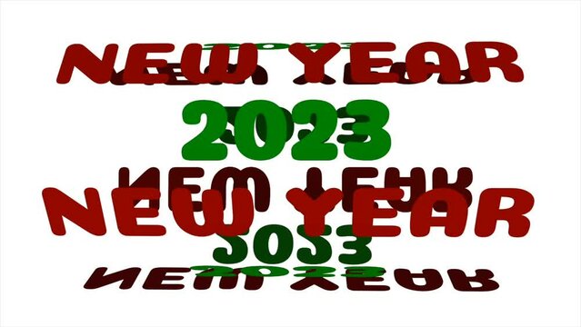 2023 happy new year animated video background, a video to welcome the new year
