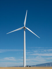 Vertical Close Up of Wind Turbine in Judith Gap, MT