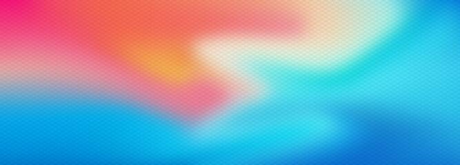Pink red orange cyan blue gradient background blank. Horizontal banner or wallpaper tamplate. Copy space, place for text, text area. Bright illustration. Space metaverse web 3 technology texture