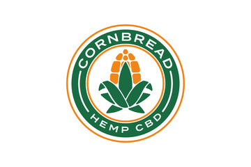 Corn and Cannabis Leaf Logos