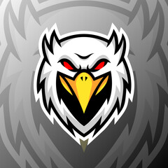 vector graphics illustration of a eagle in esport logo style. perfect for game team or product logo
