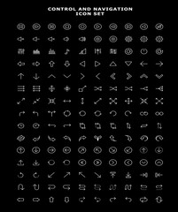 CONTROL AND NAVIGATION ICON SET