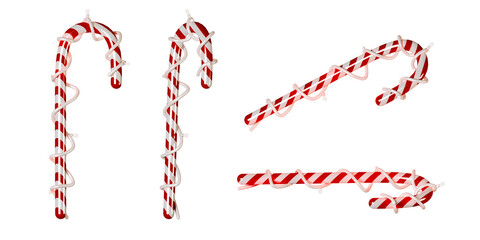 christmas candy isolated on white background