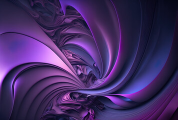 Purple and violet abstract digital backdrop. contrasting hues. Generative AI