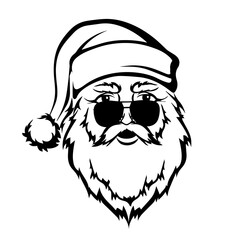 Santa, christmas humor,Santa wearing glasses