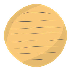 Arepas bread on a plate. Colombian food. Vector illustration