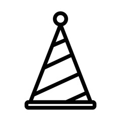 Santa hat icon. Christmas symbol for template design. Can be used for website and mobile application. Vector illustration.