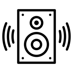 Speaker icon. Simple element symbol for template design. Can be used for website and mobile application. Vector illustration.