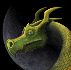 dragon in the night