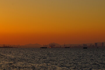 Naklejka premium 夕景