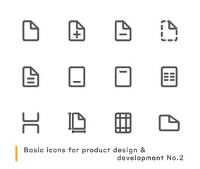 製品設計や開発に必要な基本的アイコンセットNo.2