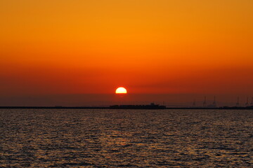 夕日
