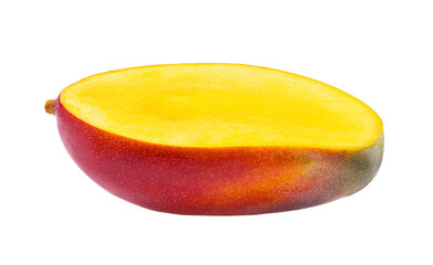 mango slice isolated on transparent png
