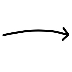Hand drawn curved arrows