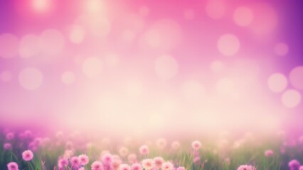Obraz na płótnie Canvas Realistic 3D pink blurred spring background.