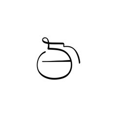 Teapot Line Style Icon Design
