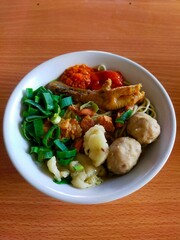 Mie Ayam Bakso Indonesian Tradisional Food
