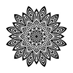 Mandala Illustration. Round Ornament Pattern.  illustration of Arabic geometric ornament.