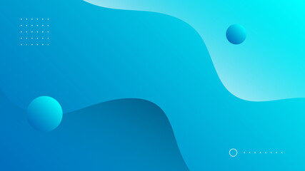 Modern Abstract Background Wave Lines Fluid Liquid Motion and Blue Gradient Color