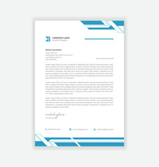 modern business letterhead design template
