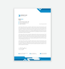modern business letterhead design template
