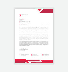 modern business letterhead design template
