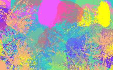 Abstract grunge texture rainbow color illustration