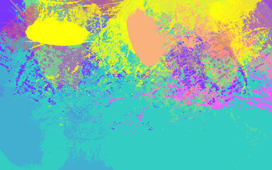 Obraz na płótnie Canvas Abstract grunge texture rainbow color illustration