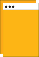retro user interface tabs and icons. Screen panels and dialog boxes of computer software.