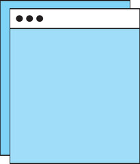 retro user interface tabs and icons. Screen panels and dialog boxes of computer software.