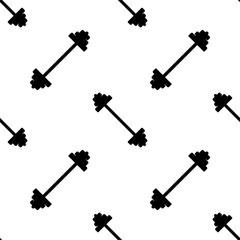 barbell pattern printable, vector icon