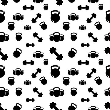 barbell pattern printable, vector icon