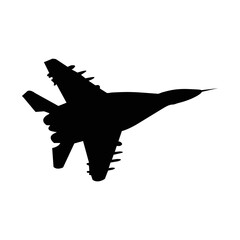 fighter plane icon vector