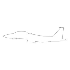 fighter plane icon vector