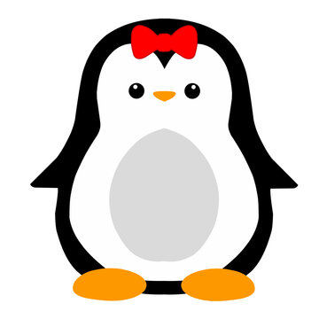 Winter female penguin