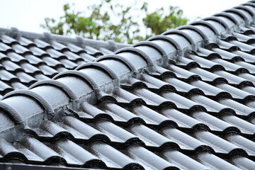 dark roof of house resident, construction industry