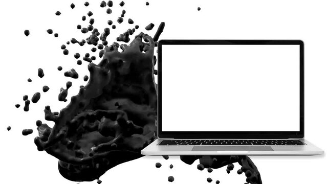 bru background laptop video mockup