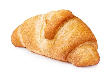 Delicious croissant, isolated on white background