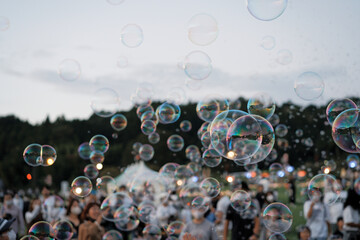 Soap Bubbles in the Air