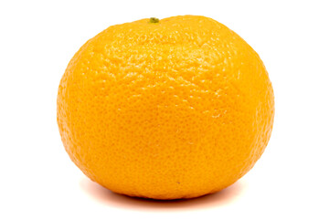 Tangerine isolated on a white background. Organic ripe tangerines. Clipping Path. Full depth of field. close up