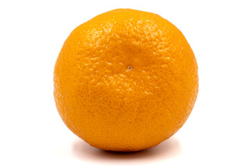 Tangerine isolated on a white background. Organic ripe tangerines. Clipping Path. Full depth of field. close up