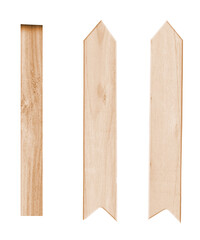wooden board isolated