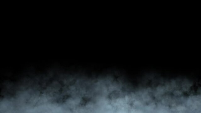 smoke on black background. rising steam isolated on black background